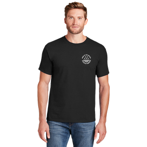 Hanes® Beefy-T® - 100% Cotton T-Shirt#- Rugged Flag