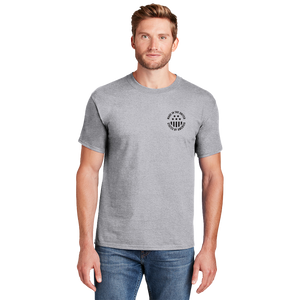 Hanes® Beefy-T® - 100% Cotton T-Shirt#- Rugged Flag