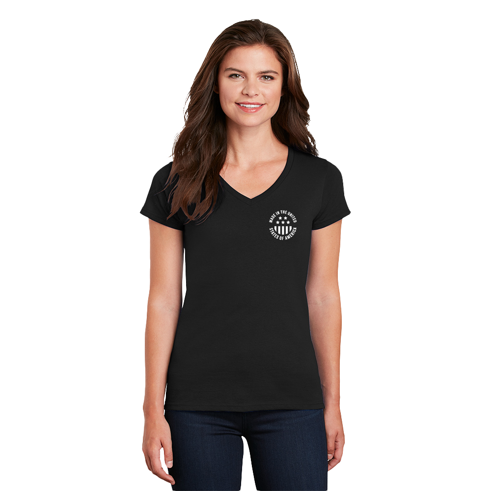 Gildan® Ladies Heavy Cotton™ 100% Cotton V-Neck T-Shirt