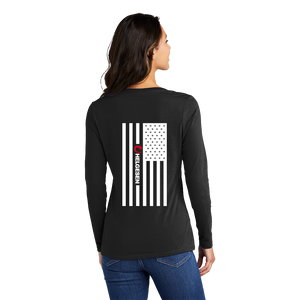 Port & Company® Ladies Long Sleeve Fan Favorite™ V-Neck Tee