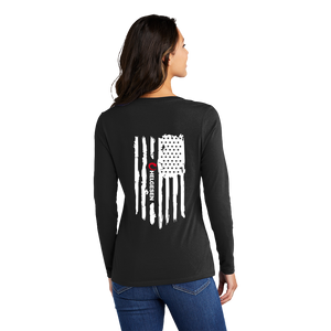 Port & Company® Ladies Long Sleeve Fan Favorite™ V-Neck Tee