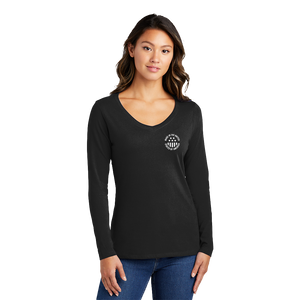 Port & Company® Ladies Long Sleeve Fan Favorite™ V-Neck Tee