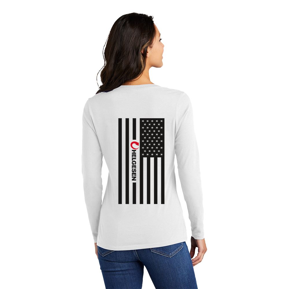 Port & Company® Ladies Long Sleeve Fan Favorite™ V-Neck Tee