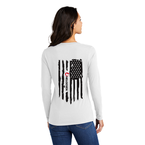 Port & Company® Ladies Long Sleeve Fan Favorite™ V-Neck Tee