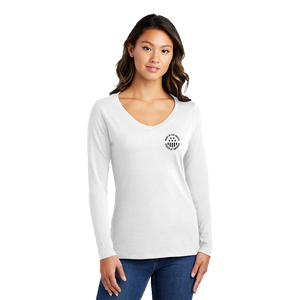 Port & Company® Ladies Long Sleeve Fan Favorite™ V-Neck Tee