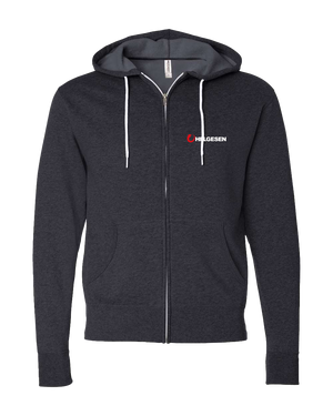 Independent Trading Co- Unisex Lightweight Full-Zip Hooded Sweatshirt