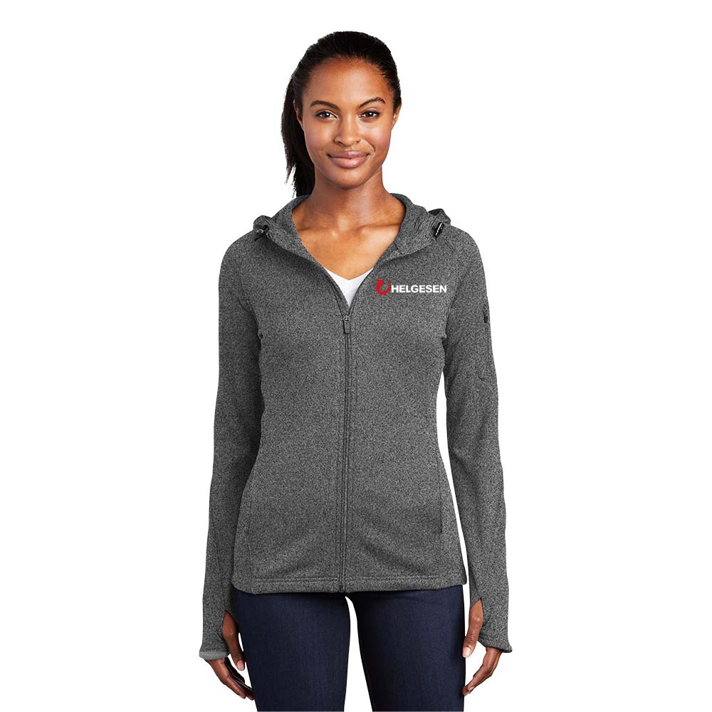Sport-Tek Ladies Tech Fleece Full-Zip Hooded Jacket